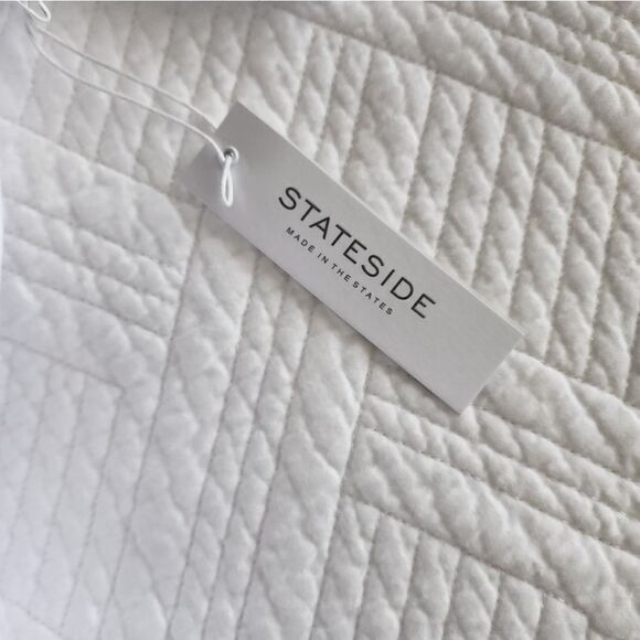 STATESIDE French Terry Loop slub short cover up beach Romper - Picture 11 of 12